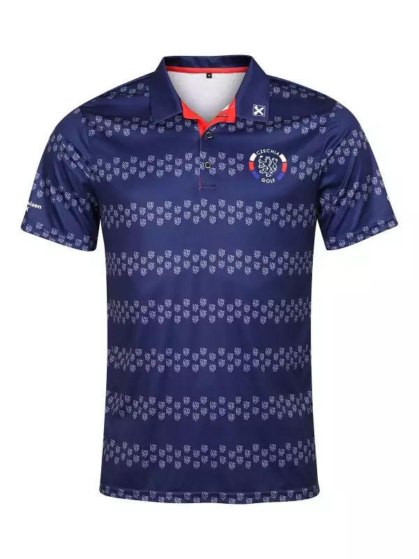 Pánské polo s logem CZECHIA GOLF